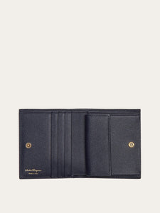 Gancini Compact Wallet in Midnight Blue