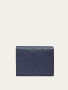 Gancini Compact Wallet in Midnight Blue