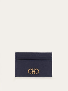 Gancini Credit Card Holder in Midnight Blue