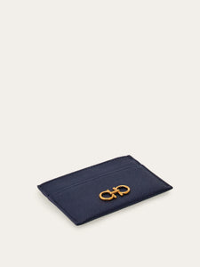 Gancini Credit Card Holder in Midnight Blue