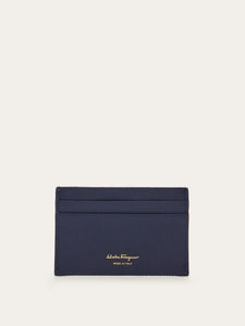 Gancini Credit Card Holder in Midnight Blue