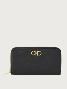 Gancini Continental Wallet in Black