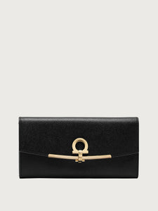 Gancini Continental Wallet in Black