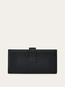 Hug Continental Wallet in Black/Nylund Pink