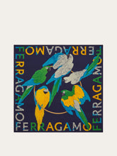 Load image into Gallery viewer, Parrot Print Silk Scarf
