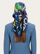 Load image into Gallery viewer, Parrot Print Silk Scarf
