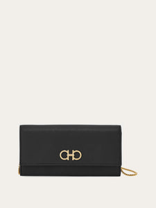 Gancini Wallet with Chain in Black