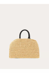 Hug Raffia in Natural/Black (XS)