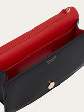Load image into Gallery viewer, Double Gancini Mini Bag in Black/Flame Red
