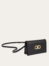 Load image into Gallery viewer, Double Gancini Mini Bag in Black/Flame Red

