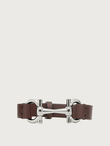 Leather horse bit bracelet