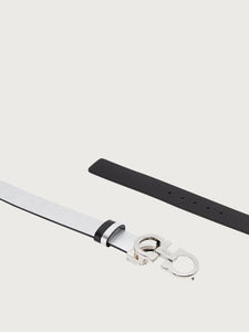 Reversible and adjustable Gancini belt
