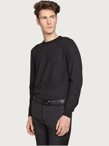 Reversible and adjustable Gancini belt